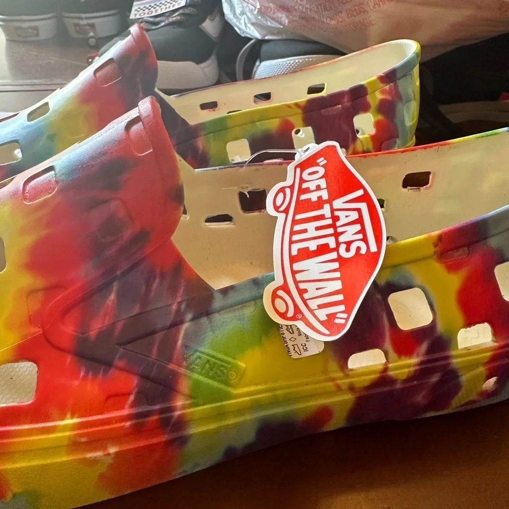 #48❤️/63 VANS TRK TIE DYE SLIP ON SNEAKERS - Picture 9 of 10